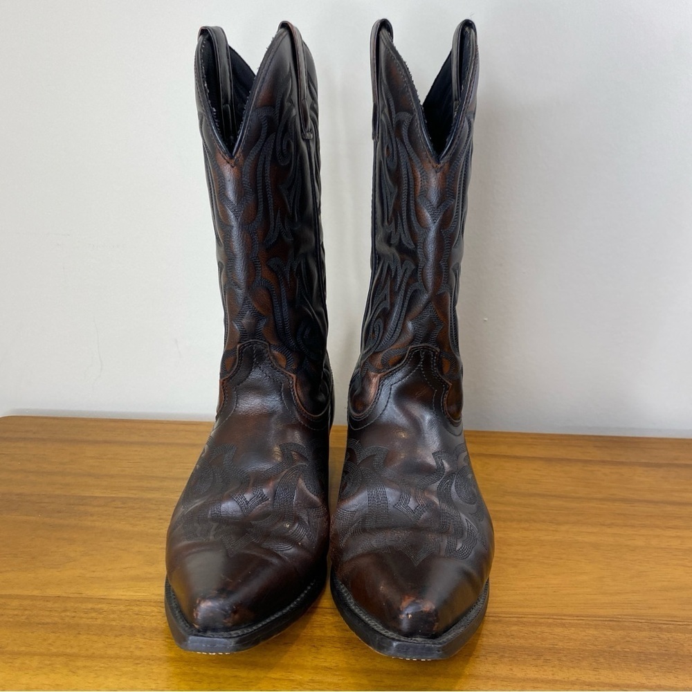 Laredo Hawk Leather Western Cowboy Boots Men’s 8.5D/Women’s 10.5 - Picture 3 of 14
